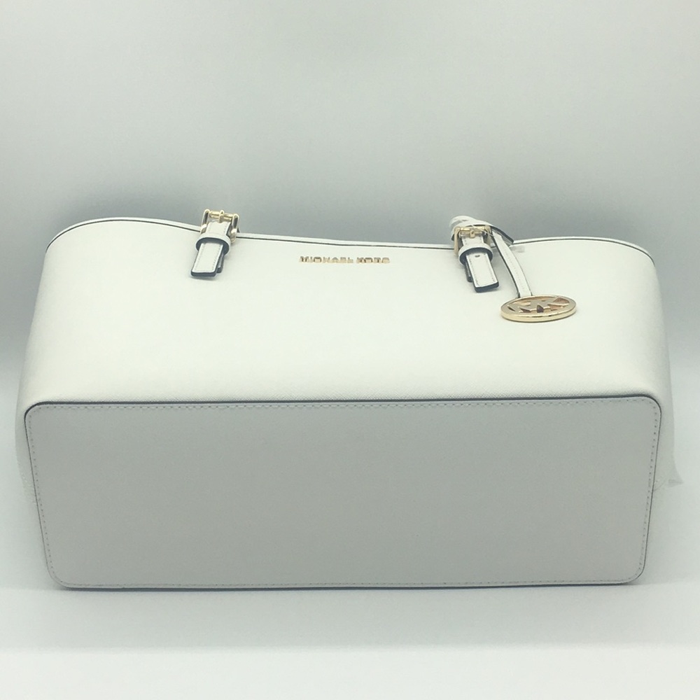 MICHAEL KORS MD CARRYALL TOTE OPTIC WHT - Picture 7 of 8